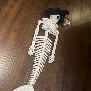 White Skeleton Mermaid Decor